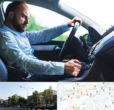 آموزش رانندگی پایه یک در میدان کاج 