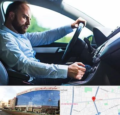 آموزش رانندگی پایه یک در نصف راه تبریز