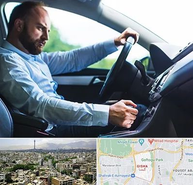 آموزش رانندگی پایه یک در گیشا 