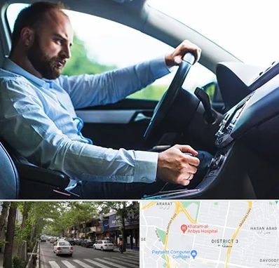 آموزش رانندگی پایه یک در ظفر 