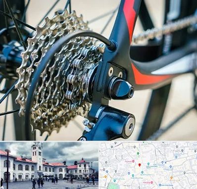 فروش قطعات دوچرخه در میدان شهرداری رشت 