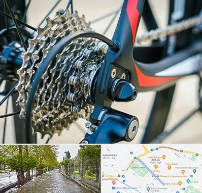 فروش قطعات دوچرخه در خیابان ارم شیراز 