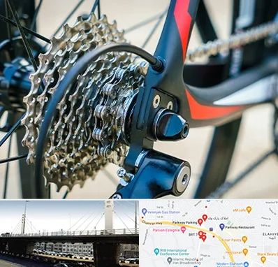 فروش قطعات دوچرخه در پارک وی 