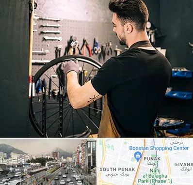 تعمیرکار دوچرخه در پونک 