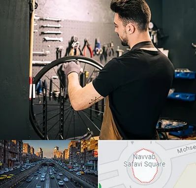 تعمیرکار دوچرخه در نواب 