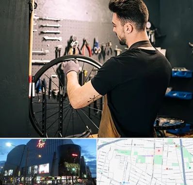 تعمیرکار دوچرخه در بلوار اباذر