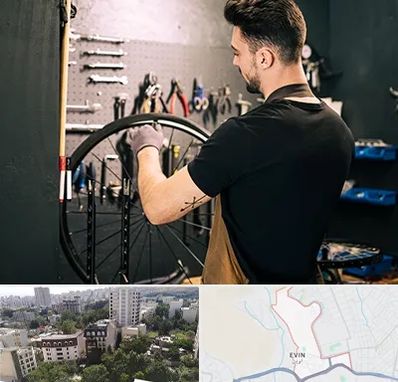 تعمیرکار دوچرخه در اوین