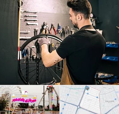 تعمیرکار دوچرخه در پادادشهر اهواز