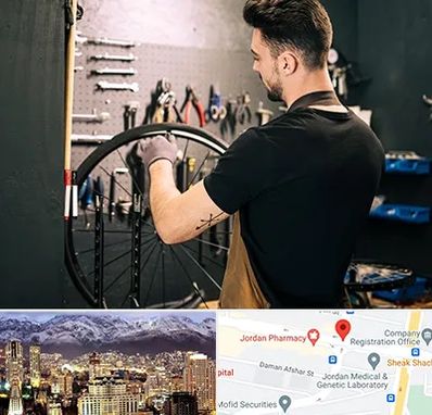 تعمیرکار دوچرخه در جردن 