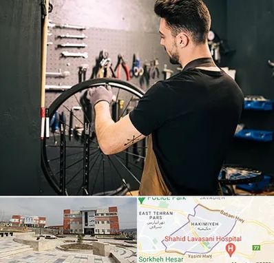 تعمیرکار دوچرخه در حکیمیه