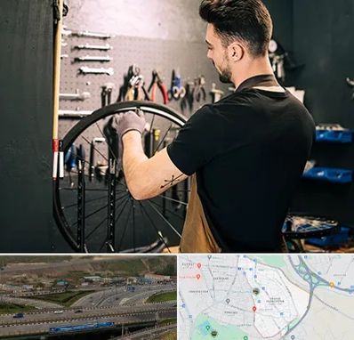 تعمیرکار دوچرخه در یاغچیان تبریز