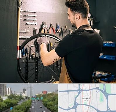 تعمیرکار دوچرخه در توانیر