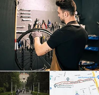 تعمیرکار دوچرخه در بلوار معلم رشت 