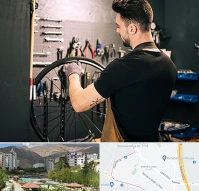 تعمیرکار دوچرخه در شهر زیبا 