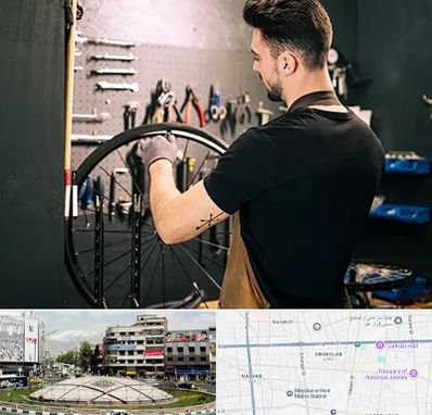 تعمیرکار دوچرخه در مرکز تهران