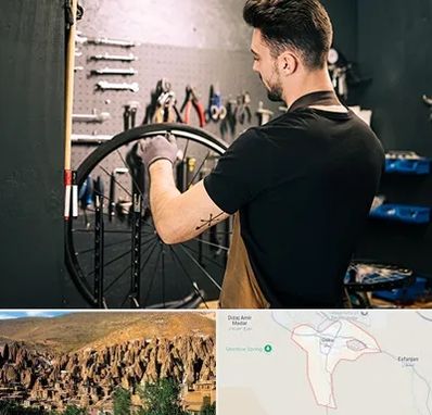 تعمیرکار دوچرخه در اسکو