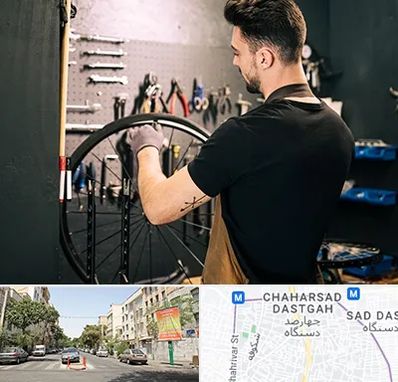 تعمیرکار دوچرخه در چهارصد دستگاه 