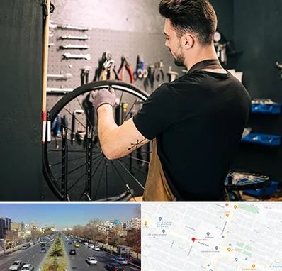 تعمیرکار دوچرخه در بلوار معلم مشهد 