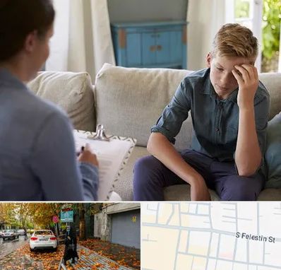 روانشناس نوجوان در خیابان فلسطین