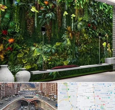 دیوار سبز مصنوعی در منطقه 10 تهران 