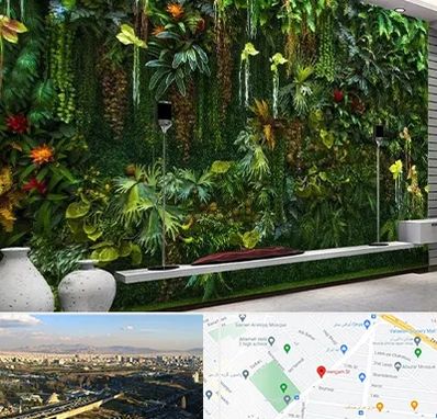 دیوار سبز مصنوعی در هنگام