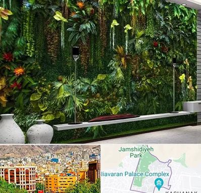 دیوار سبز مصنوعی در نیاوران 