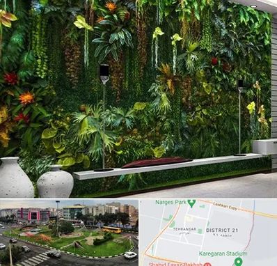 دیوار سبز مصنوعی در تهرانسر 