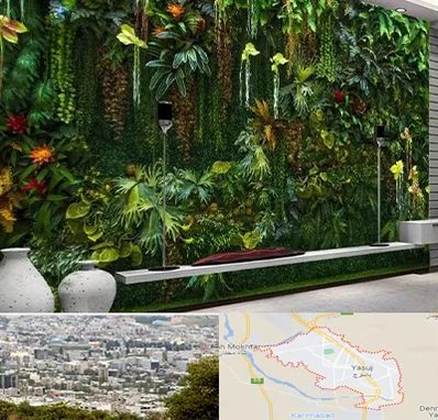 دیوار سبز مصنوعی در یاسوج