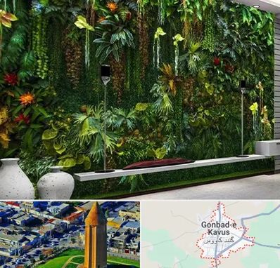 دیوار سبز مصنوعی در گنبد کاووس