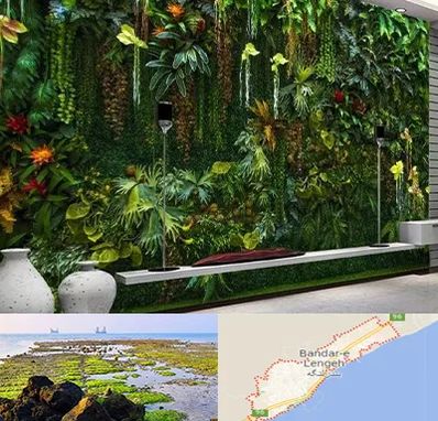 دیوار سبز مصنوعی در بندرلنگه