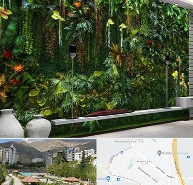 دیوار سبز مصنوعی در شهر زیبا 
