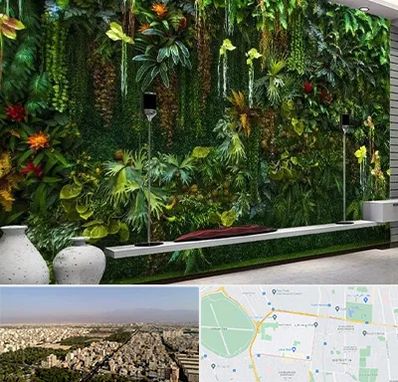 دیوار سبز مصنوعی در نازی آباد 