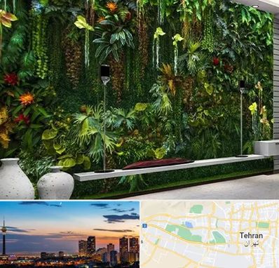 دیوار سبز مصنوعی در غرب تهران 