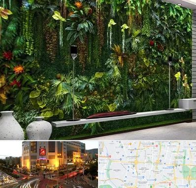 دیوار سبز مصنوعی در جنت آباد تهران 