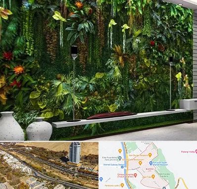 دیوار سبز مصنوعی در خیابان نیایش شیراز 