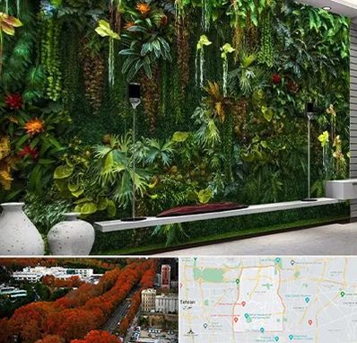 دیوار سبز مصنوعی در منطقه 6 تهران 