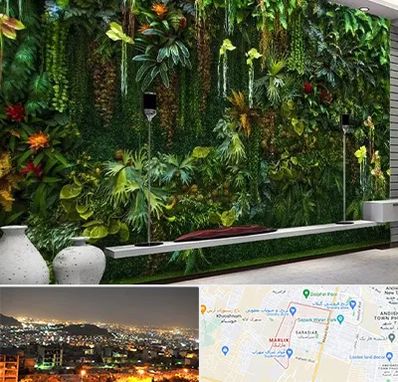 دیوار سبز مصنوعی در مارلیک کرج 