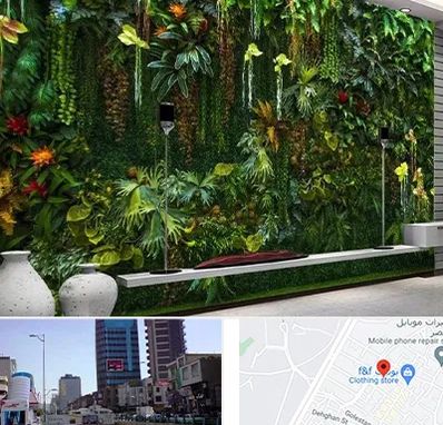 دیوار سبز مصنوعی در چهارراه طالقانی کرج 