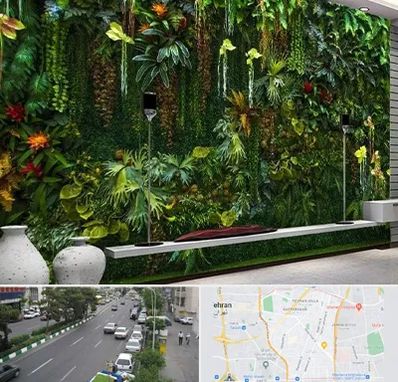 دیوار سبز مصنوعی در ستارخان 