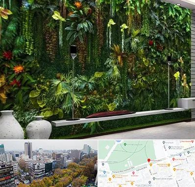 دیوار سبز مصنوعی در بلوار کشاورز 