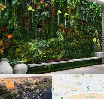 دیوار سبز مصنوعی در تهرانپارس 