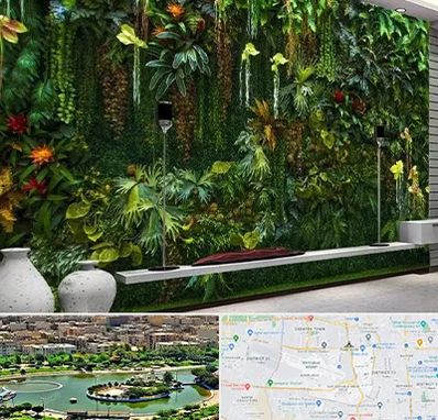 دیوار سبز مصنوعی در منطقه 9 تهران 