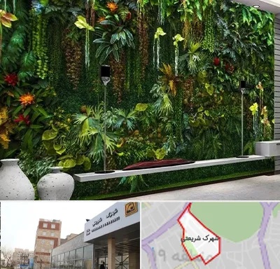 دیوار سبز مصنوعی در شهرک شریعتی