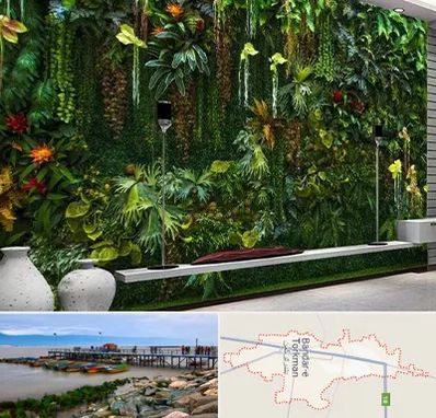 دیوار سبز مصنوعی در بندر ترکمن