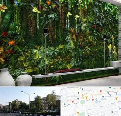 دیوار سبز مصنوعی در میدان کاج 