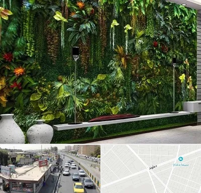 دیوار سبز مصنوعی در خیابان دماوند