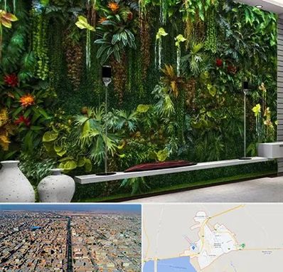 دیوار سبز مصنوعی در بندر ماهشهر