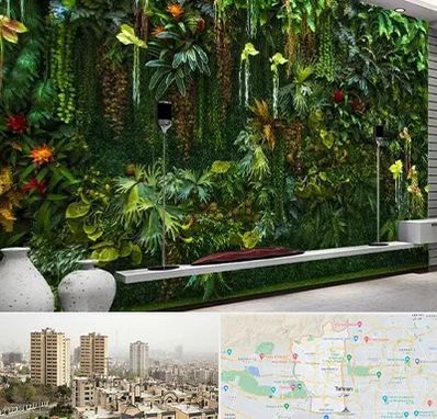 دیوار سبز مصنوعی در منطقه 5 تهران 