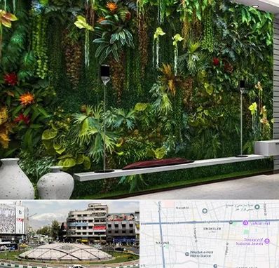 دیوار سبز مصنوعی در مرکز تهران