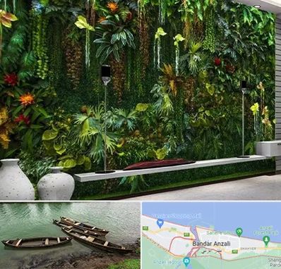 دیوار سبز مصنوعی در بندر انزلی